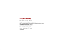 Tablet Screenshot of angiecrawley.co.uk